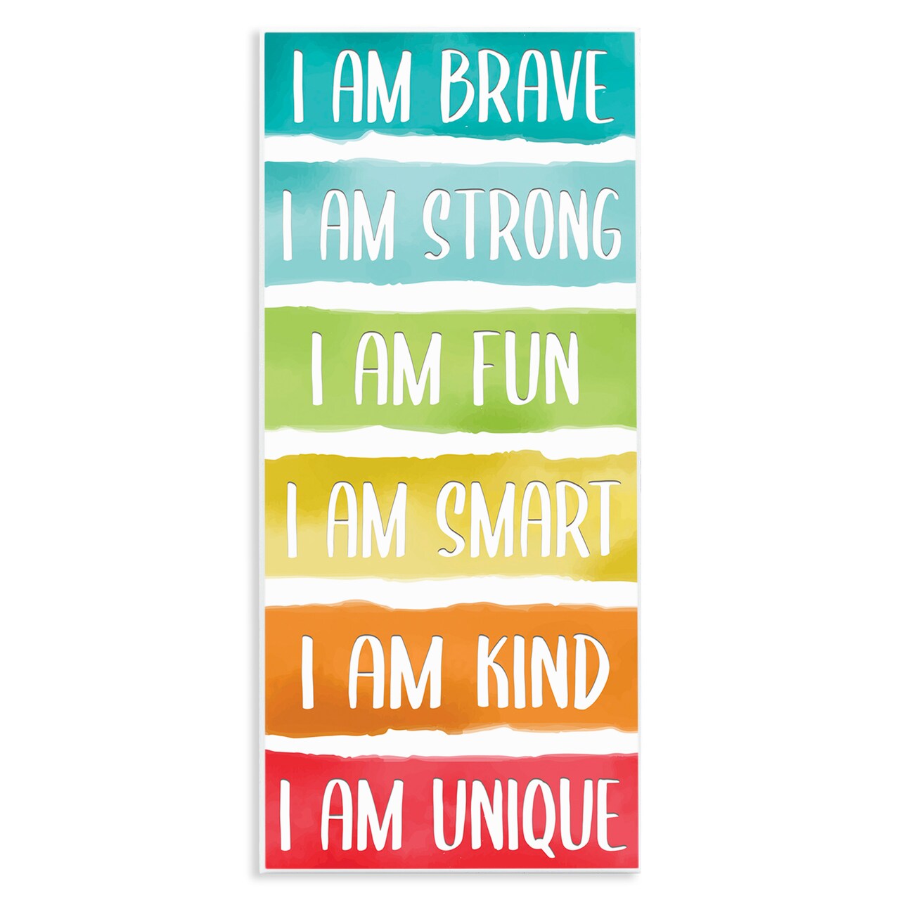 Stupell Industries Fun Inspirational Rainbow Phrases Wall Plaque Art